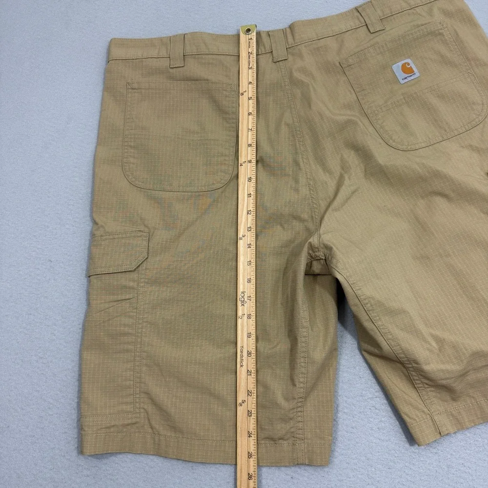 Carhartt Cargo Shorts Mens 44 Tan Force Broxton Relaxed Fit Ripstop Workwear